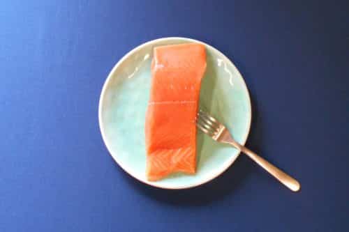 Fresh Wild Alaskan King Salmon - Plated