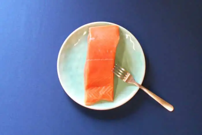 Fresh Wild Alaskan King Salmon - Plated