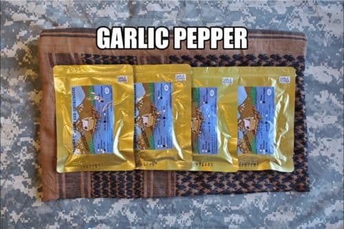 Garlic-Pepper Salmon Survival Pouch